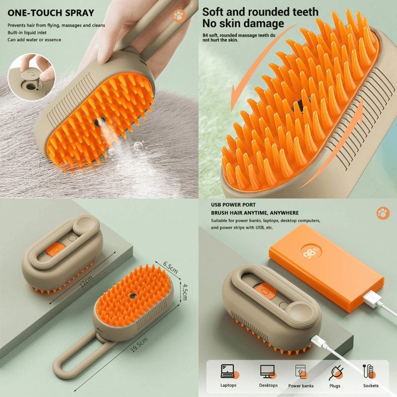 Softails™ 3 in 1 Pet Grooming Brush